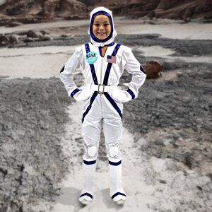Boo! Inc. Kids Spunky Space Cadet Astronaut Suit Halloween Costume Dress Up UNI